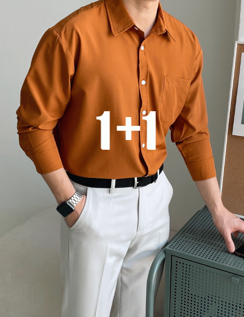 [1+1]올데이 링클프리 셔츠 (16color)