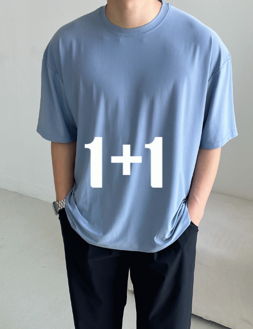 [1+1]아이티 고드름 반팔 티셔츠 (5color)
