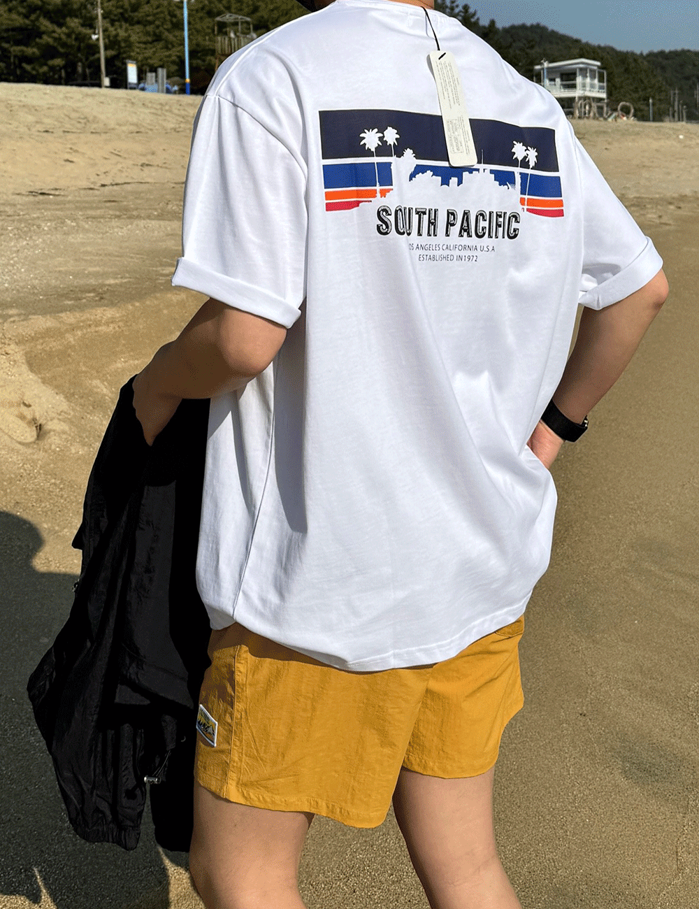 사우스퍼시픽 퀄리티 오버핏 반팔 티셔츠 (3color)
